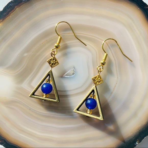 Triangle Earrings - Picture 2 of 3